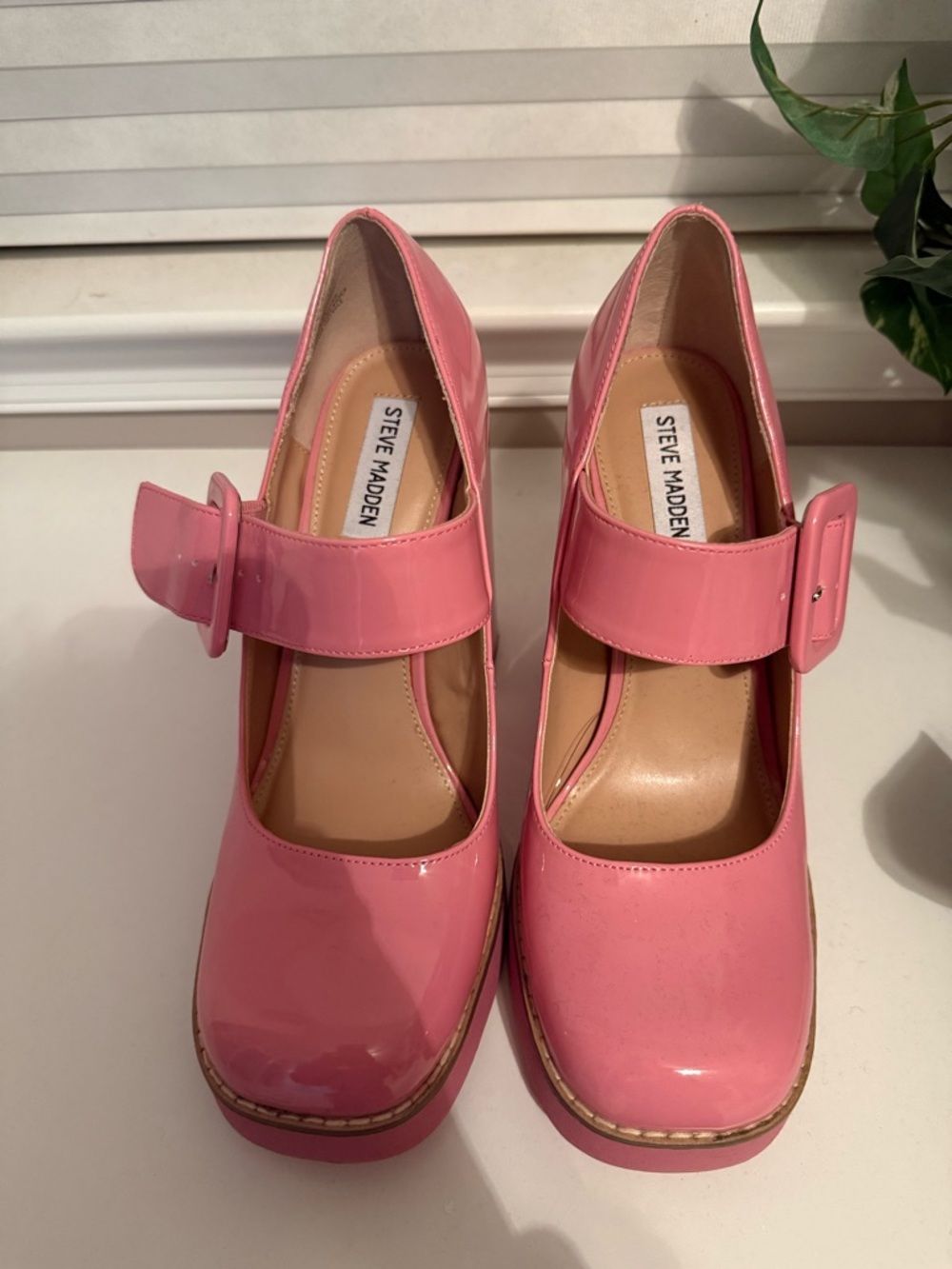Steve Madden Pink Patent Mary Janes